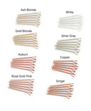 Heliums Ginger Color Match Premium Bobby Pins for Redheads, 2 Inch Wavy - 48 Count Heliums