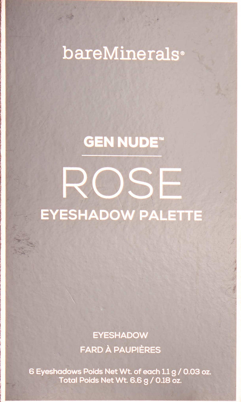 Bare Escentuals Gen Nude Eyeshadow Palette for Women, Rose By, 0.18 Oz bareMinerals