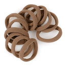 Cyndibands Gentle Hold Seamless Soft and Stretchy Elastic Fabric No-Metal Ponytail Holders - 12 Hair Ties (Light Ash Brown) Cyndibands