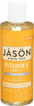 Vitamin E 5,000 IU Oil - All Over Body Nourishment Jason Natural Cosmetics 4 oz Liquid JASON