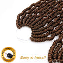6 Packs Bomb Twist Crochet Hair 14 Inch Spring Twist Crochet Braids Pre-looped Mini Passion Twist Braiding Hair Senegalese Spring Twist Nubian Twist Kinky Curly Synthetic Hair Extensions (T30