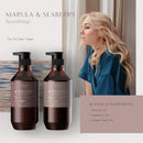 THEORIE Marula and Seaberry Smoothing Shampoo - Smooth & Tame - Sulfate Free - Suited for Frizzy & Unruly Hair - Protects Color and Keratin Treated Hair, Pump Bottle 400mL Theorie