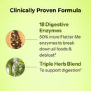 HUM Flatter Me Extra Strength Digestive Enzymes for Women, Men, Digestive Gut Bloating Supplement, Ginger, Peppermint Leaf, Fast Acting Anti Bloat Pills Multi Enzyme for Debloating, 60 Capsules Infinity Warehouse