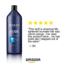 Redken Color Extend Brownlights Blue Shampoo | Hair Toner For Natural & Color-Treated Brunettes | Tones & Neutralizes Brass In Brown Hair | Sulfate Free Shampoo REDKEN