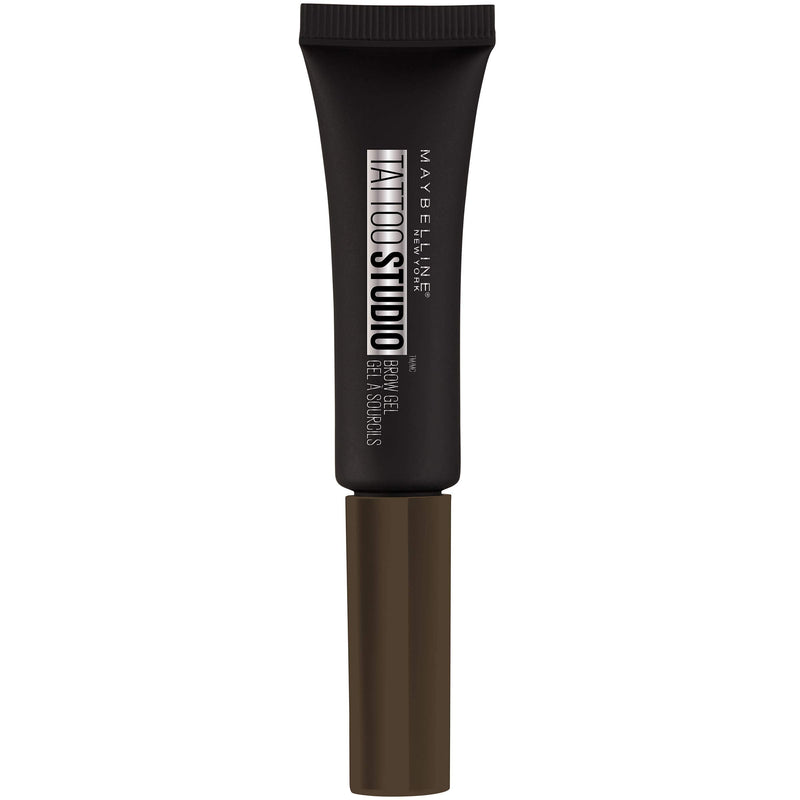 Maybelline TattooStudio Waterproof Eyebrow Gel Makeup, Deep Brown, 1 Count Maybelline New York