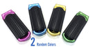 2 ALAZCO Folding Hair Brush With Mirror Compact Pocket Size Travel Car Gym Bag Purse Locker (2 Assorted Colors) ALAZCO