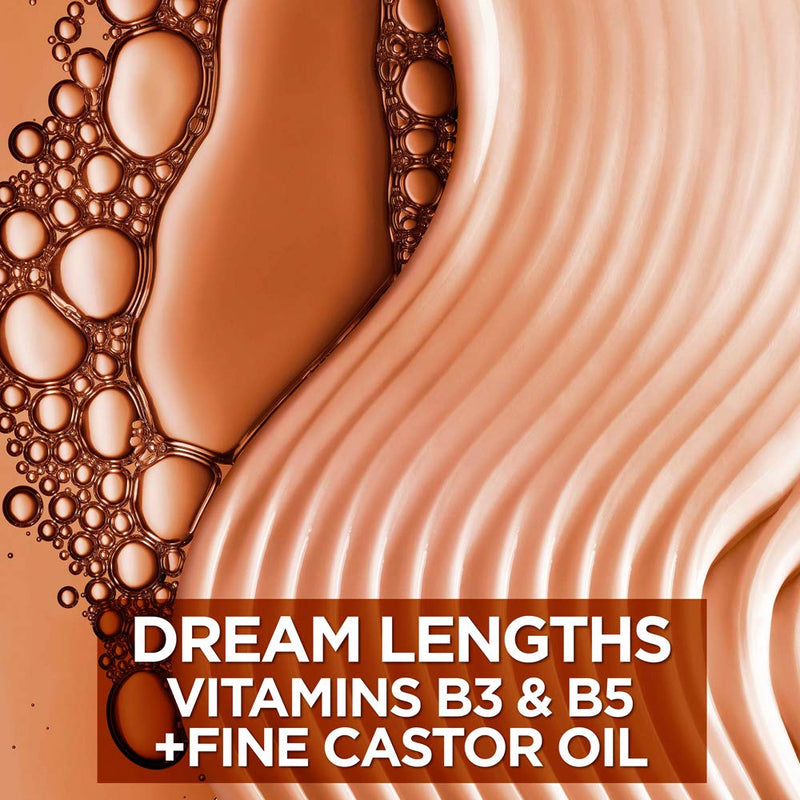 L'Oreal Paris Elvive Dream Lengths Restoring Shampoo with Fine Castor Oil and Vitamins B3 and B5 for Long, Damaged Hair, Visibly Repairs Damage Without Weighdown With System, 12.6 Fl; Oz L'Oreal Paris