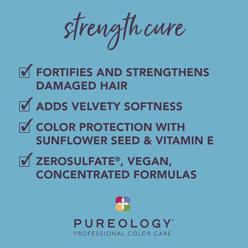 Pureology Strength Cure Strengthening Conditioner | For Damaged, Color Treated Hair | Sulfate-Free | Vegan martinandmark.com