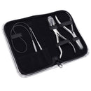 Professional Hair Extension & Beading Tool Kit Plier Set for beads (4 Piece) Micro Ring (Silver) G4 VISION Store