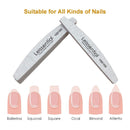 Nail Files and Buffers, 240/240 Grit Nail File Set, Double Sided Emery Boards Manicure Tools for Nail Grooming and Styling Fanzbike