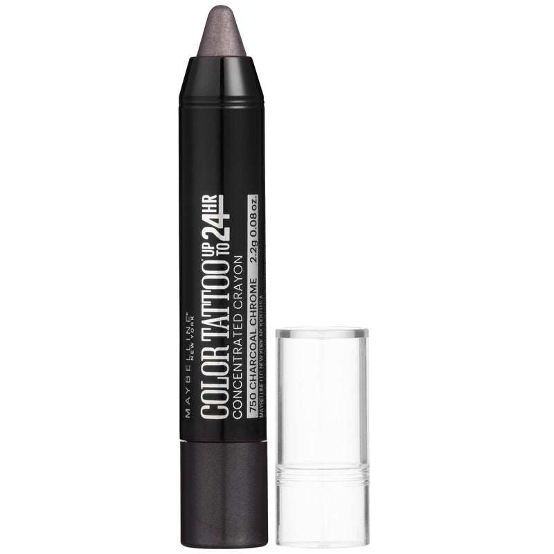 Maybelline Eyestudio ColorTattoo Concentrated Crayon,750 Charcoal Chrome, 0.08 oz. Maybelline New York