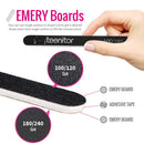 Nail Files And Buffers, Teenitor 16PCS Professional Nail Manicure Tool For Acrylic Nails, 100/180 and 120/240 Grits Emery Boards 120 Grits Nail Buffer Block For Shaping and Buffing Nails Teenitor