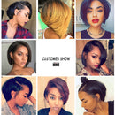 Short Pixie Cut Bob Wig Straight 150% Density Human Hair Lace Front Bob Wigs T-Part 13×6×1 Lace Frontal Wig for Black Women Pre Plucked With Babyhair Natural Hairline ( 6 inch) VIPbeauty Store