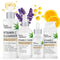 Vitamin C Skin Care Collection - Facial Cleanser, Face Toner with Witch Hazel, Vitamin C Serum plus Hyaluronic Acid & Facial Moisturizer with Jojoba Oil Anti aging, Clear Skin, Brightening Routine InstaNatural