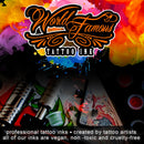 World Famous True Black, Vegan Friendly, Professional Ink, 8 oz World Famous Tattoo Ink