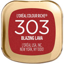 L'Oreal Paris Makeup Colour Riche Original Creamy, Hydrating Satin Lipstick, 303 Blazing Lava, 1 Count L'Oreal Paris