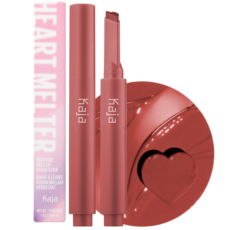 KAJA Heart Melter | Lip Gloss Stick | 05 Hunny Bun - peppy pink nude | Cruelty-free, Vegan, Paraben-free, Sulfate-free, Phthalates-free, K-Beauty Kaja