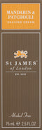 St James of London Mandarin & Patchouli Shave Cream Tube, 2.5 Fl Oz St James of London