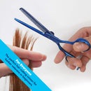 Equinox Professional Razor Edge Series - Titanium Barber Hair Thinning/Texturizing Scissors/Shears - 6.5 Inches Equinox International