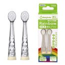 BabySmile Replacement Brush Heads (Made in Japan) for Kids Sonic Electric Toothbrush, 2 Counts (Soft, for Ages 2-12 Years) BabySmile