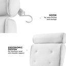 Comfortable Bathtub Pillow For Tub, Bath Pillow For Neck & Back Support With Strong Suction Cups & Hook, Soft Spa Pillow For Luxurious Bathing, Hot Tub Pillow Made With Soft Mesh For Maximum Pleasure PEULEX