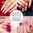 2 Pack Clear and Natural False Acrylic Nails Tips Half Cover 10 Sizes 500pcs French Artificial Press on Nails Manicure with Nail Cilpper, 2pcs Nail Files,4pcs Nail Glue Yokilly