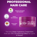 Brazilian Thermal Hair Mask 2.82 oz - Bottox Treatment for Dry & Damaged Hair - Intensive Deep Repair - Nourishing Hydrating Hair Care Complex with Marine Collagen (Blonde (Purple)) Nutree Professional