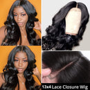 UNice Hair Body Wave Lace Front Human Hair Wigs, Unprocessed Brazilian Virgin Human Hair 13X4 Lace Frontal Wig Pre Plucked with Baby Hair 150% Density (26 inch) UNICE Store