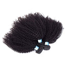 BLY 7A Mongolian Afro Kinky Curly Human Hair 3 Bundles Unprocessed Hair Weave Weft Big Hair for African American Women Natural Color (20/22/24 Inch) BLY