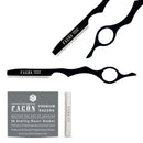 Facón Professional Hair Styling Thinning Texturizing Cutting Feather Razor + 10 Replacement Blades FACON