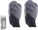 100% Turkish Cotton Hair Towel Wrap for Women,Non Microfiber,400-GSM(Grams per Square Metre),AntiFrizz,Hair Plop Waffle Towels for Curly,Long&Thick Hairs,Turban Head Wrap,1Pack10x26inc Infinity Warehouse