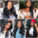 ISEE Hair Lace Front Wigs Human Hair 9A Body Wave 4X4 Lace Closure Human Hair Wigs For Black Women 150% Density Pre Plucked 4X4 Closure Lace Front Wigs with Baby Hairs Natural Color (20 Inches) ISEE Store