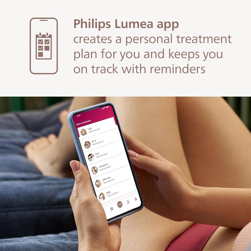 Philips Lumea 9000 Series IPL Hair Removal Device - Alternative to Laser Hair Removal, SenseIQ Technology and Lumea App, 4 Attachments for Body, Face, Bikini & Underarms, for Women & Men, BRI984/03 Infinity Warehouse