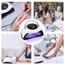 UV LED Nail Lamp Easkep - 120W Gel Nail Polish UV Light for Nail Dryer Curing Lamp Faster 4 Timer Setting Professional Portable Handle for Fingernail and Toenail Auto Sensor Nail Machine (120W) Easkep