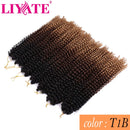 Passion Twist Hair 18 Inch 7 Packs/Lot Water Wave Crochet Hair Passion Twists Long Bohemian Hair Passion Twist Crochet Hair Synthetic Braiding Hair Extensions (1B/30/27