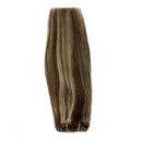 Blonde Highlights Human Hair Bundles Brown to Bleached Blonde Sew in Hair Weft Extensions Straight Real Hair Weave Extensions 18 Inch Double Hand Tied Weft Hair 100 Gram for Women Ubetta Store
