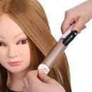 SOPHIRE 26"-28" Long Hair Mannequin Head with 60% Real Hair, Hairdresser Practice Training Head Cosmetology Manikin Doll Head with 9 Tools and Clamp - Golden, Makeup On SOPHIRE