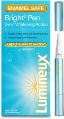 Lumineux 2-in-1 Whitening Pen Enamel Safe and Clinically Proven to Whiten Without The Sensitivity - Removes Coffee, Tea, and Smoking Stains Infinity Warehouse