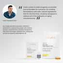 NOVOS Core Longevity Mix, Anti-Aging Supplement, Drink Powder Packet Orange Flavor - Skin Support, Energy, Mood Support, Sleep and Cognition Support - 30 Servings Infinity Warehouse