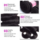 Brazilian Body Wave Bundles with Closure Brazilian Unprocessed Virgin Hair 3 Bundles with 4x4 3 Part Lace Closure (20 22 24+18) 10A Ocean Wave Human Hair Bundles with Closure B-fashion Store