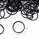 1 1/2” Inches Large Elastics Rubber Bands for Black Hair Ties Braiding Ponytail Holders Plastic Rubberbands for Women Girls Black Hair Crafts Office Supplier Money No Damage for 400pcs (L) by HOYOLS HOYOLS Store