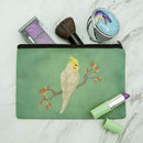 Charming Cockatiel Yellow Crest Makeup Cosmetic Bag Organizer Pouch Graphics and More