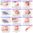 Morovan Builder Gel for Nails 3 colors 1oz LED/U V Gels Clear Pink White Strengthen Nail Extension Gel Nail Art Manicure Set with Nail Forms Morovan Store