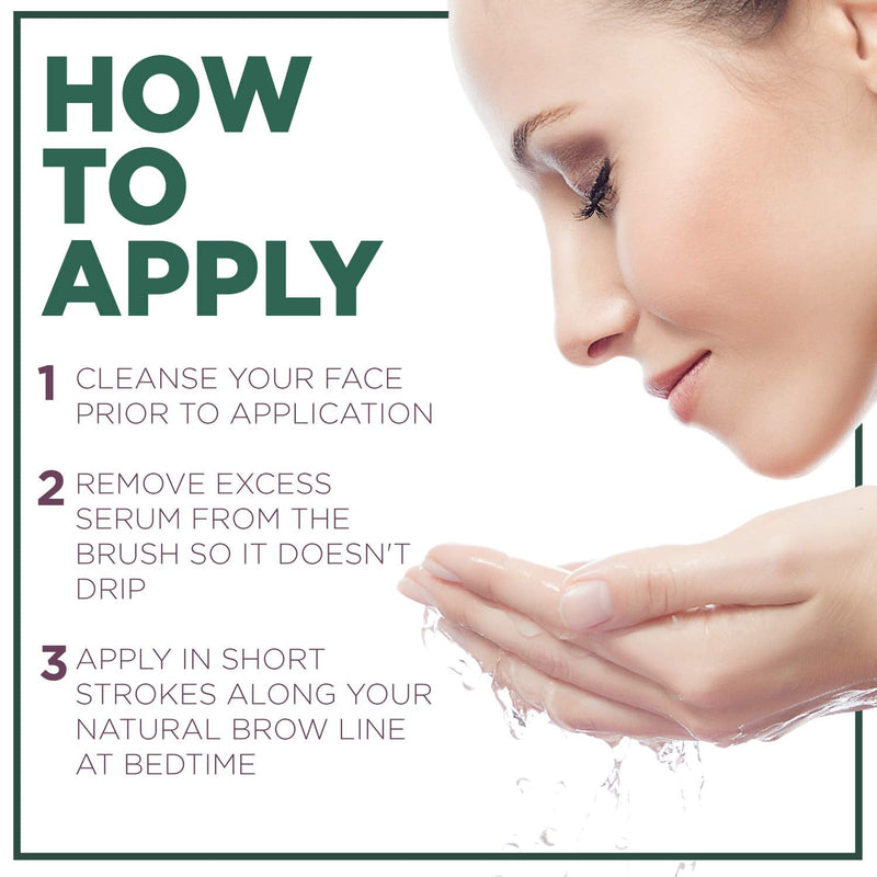 NuOrganic Eyebrow Serum Growth Enhancer Gel | Naturally Grow Fuller, Darker & Thicker brows | Plant Based Stem Cell Serum with Biotin & Growth Peptides | Fast Absorbing, Vegan & Cruelty Free (8ML) NuOrganic Cosmetics