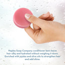 Naples Soap Company, Protein Enriched, 50-75 Use, Solid Hair Conditioner Bar, Eco-Friendly Haircare, Helps Ensure Vibrant, Healthy Hair, All Hair Types, Sunkissed, 1 oz Naples Soap Company Naturally Better Skin Care