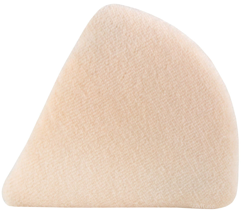 3-Pack Powder Puffs For Face Makeup, Made of Cotton Velour in Triangle Wedge Shape Designed for Contouring, Under Eyes and Corners JUVITUS