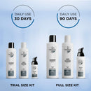 Nioxin System Kit 2, Natural Hair with Light Thinning, Full Size (3 Month Supply) Nioxin