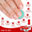 Dip Powder Base Activator and Top Coat Liquid Set for 21 Days of Vibrant Nails - No UV or LED Needed - Nail Dip Powder Liquids Set 15 ml - Cruelty-Free Formula nails Nation