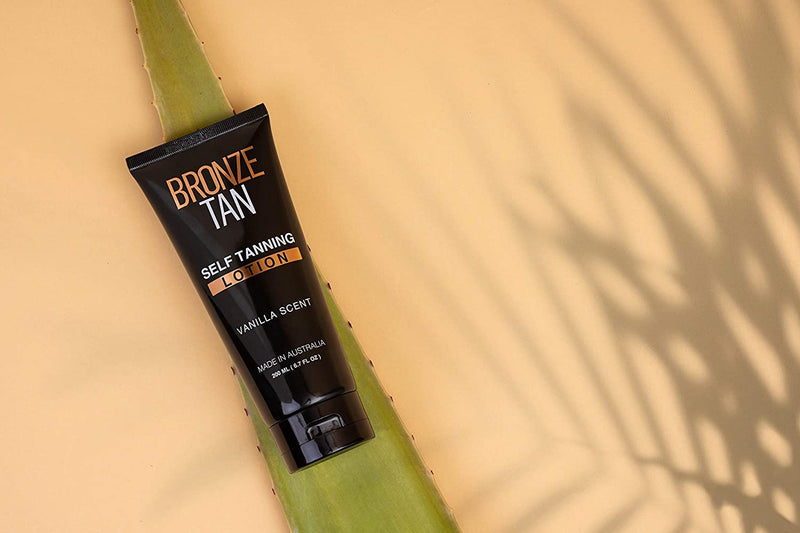 Bronze Tan Self Tanning Lotion with Natural and Organic Ingredients Self Tanner for Face and Body Fake Tan Vanilla Scented Sunless Tanner (200ml/6.76 fl oz) Existing Beauty