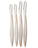 Finishing Touch Flawless Dermaplane Facial Exfoliator and Hair Remover, 4 Count Finishing Touch
